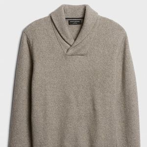 Banana Republic Large sweater with shawl collar.